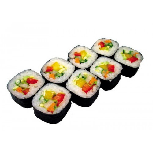 Летний(8шт/220гр)209руб (рис, нори,майонез,болгарский перец,огурец,помидор)