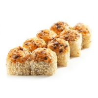 Азуми (8шт/265гр)259руб (рис,нори,сыр моцарелла,острый соус,снежный краб,кунжут,огурец)